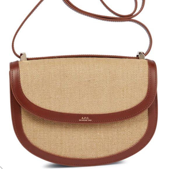 A.P.C. Geneve Jute Leather Shoulder Bag - Picture 2 of 11